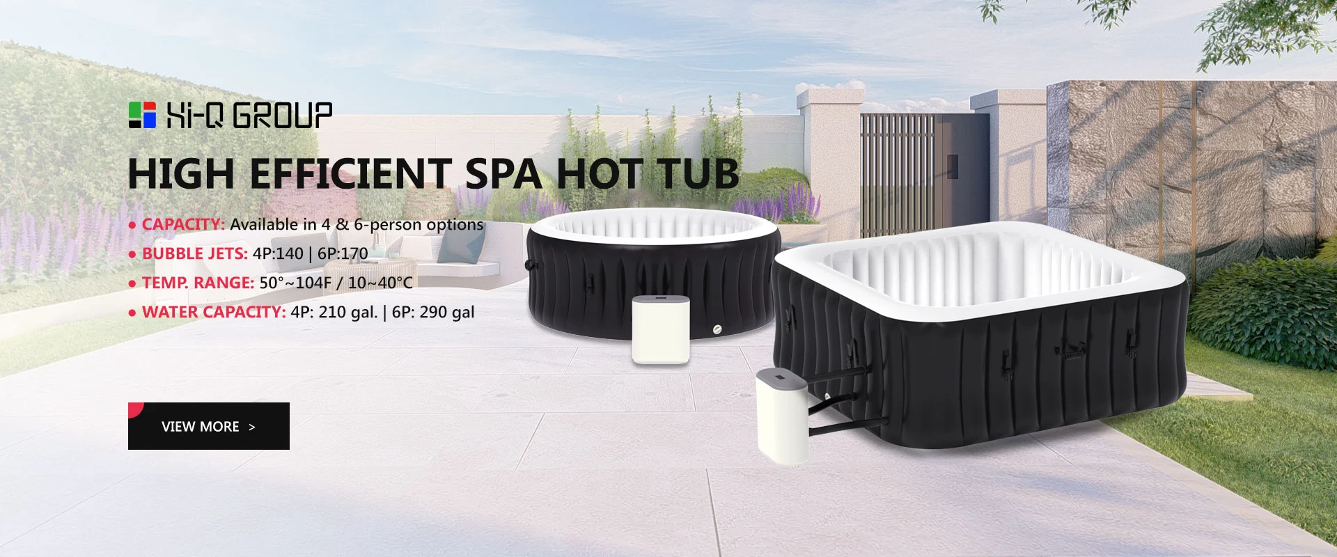 Nagy hatékonyságú spa pezsgőfürdő