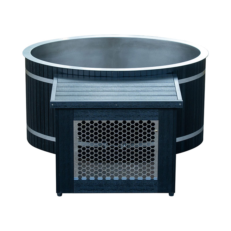 Ovális hideg merülés rozsdamentes acél káddal